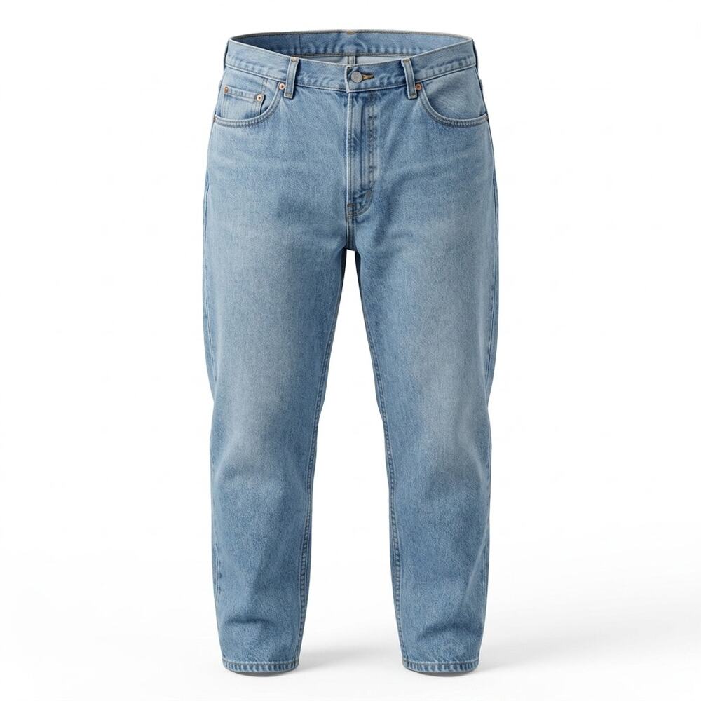 Levi's 550 Blue Light Wash Tapered Relaxed Fit Jeans Men Size W42 L34